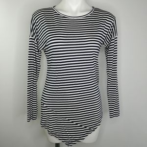 Cabi #5064 Boat Stripe Long Sleeve Tee XS